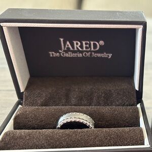 LDS RESIZEABLE Silver/Diamond Ring SIZE 4.5